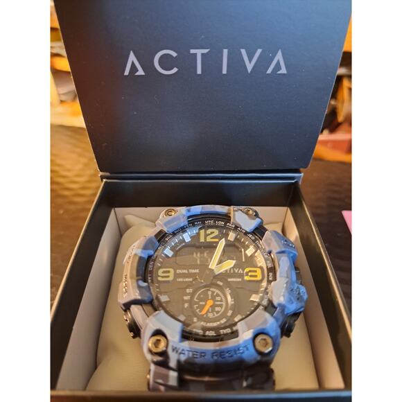 Activa x INVICTA  Black Ops Digital Men's Watch 56mm Blue Camo ACW1637-003 - Picture 1 of 6